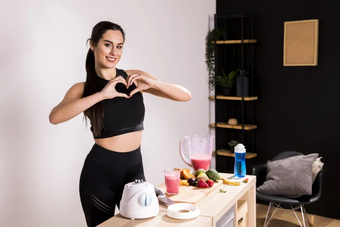 A woman showing she loves you through nutrition